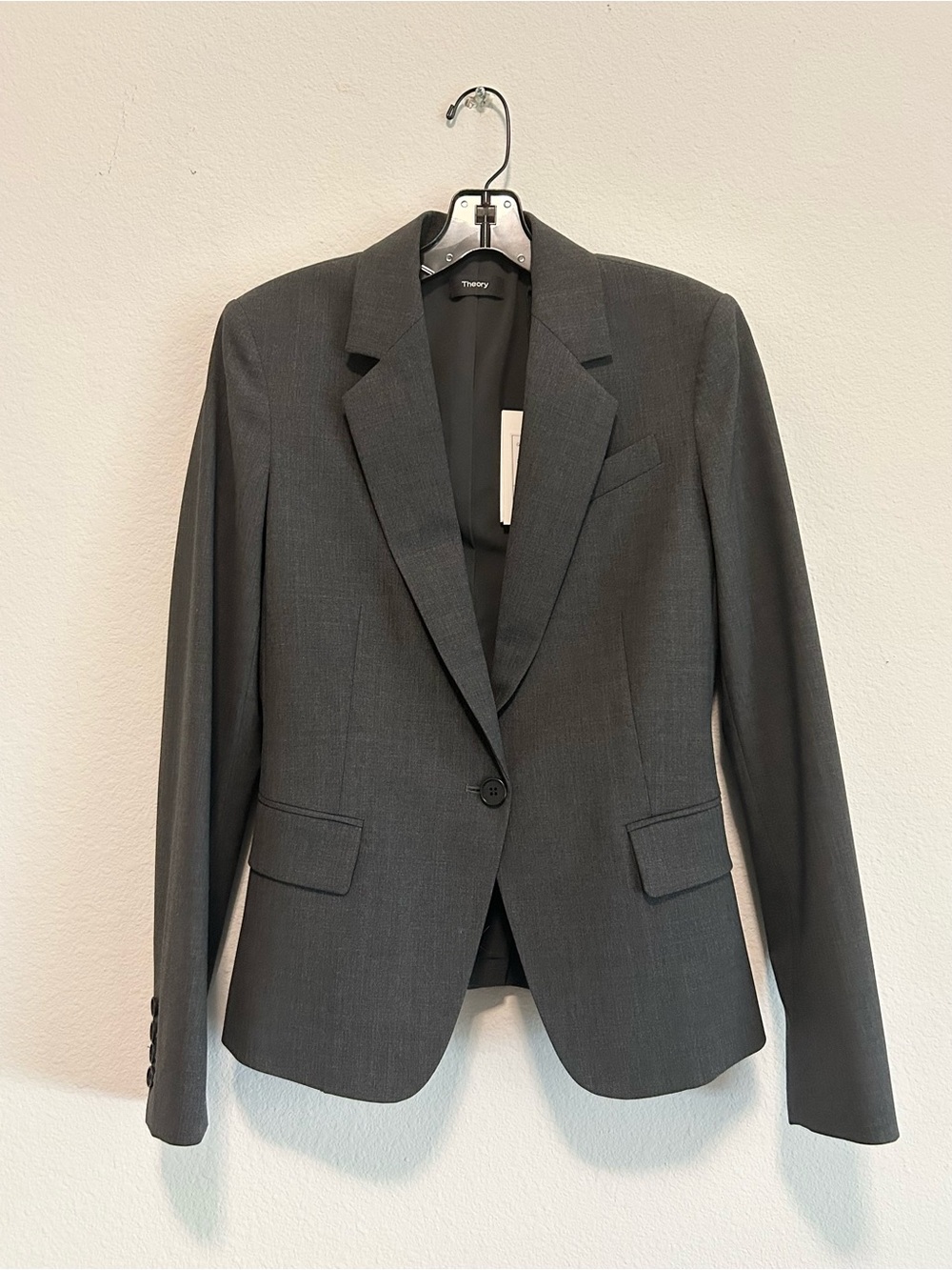 Theory Women’s Gabe N Blazer - Charcoal